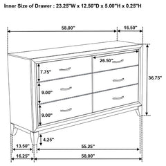 Watson 4-piece Queen Bedroom Set Grey Oak - 212421Q-S4