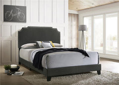 Tamarac Upholstered Eastern King Panel Bed Grey - 310063KE