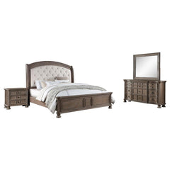 Emmett 4-piece California King Bedroom Set Walnut - 224441KW-S4