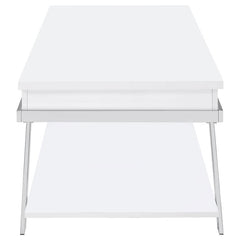 Marcia Rectangular Lift Top Coffee Table White High Gloss - 708158