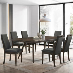 Wes Rectangular Dining Table Dark Walnut - 115271