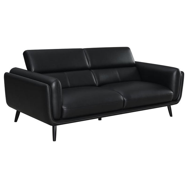 Shania Upholstered Low Back Sofa Black - 509921