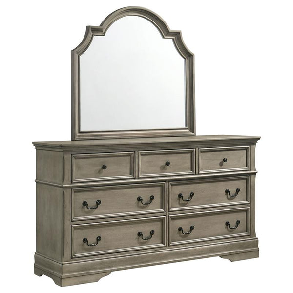 Manchester 7-drawer Dresser with Mirror Wheat Brown - 222893M