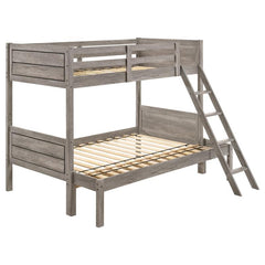 Ryder Wood Twin Over Full Bunk Bed Weathered Taupe - 400819