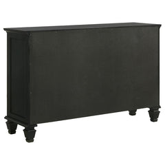 Sandy Beach 4-piece Eastern King Bedroom Set Black - 201321KE-S4