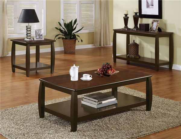 Dixon 1-shelf Rectangular Wood Coffee Table Espresso - 701078