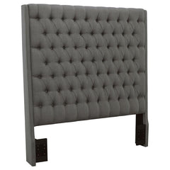 Camille Upholstered California King Panel Headboard Grey - 300621KWB1