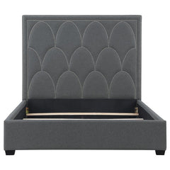 Bowfield Upholstered Queen Panel Bed Charcoal - 315900Q