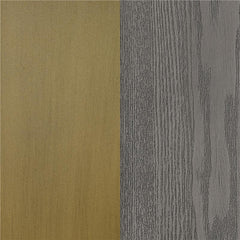 Carla Rectangular Dining Table with Cultured Carrara Marble Top White and Gold - 106651