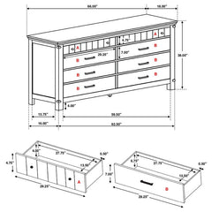 Brenner 8-drawer Dresser Rustic Honey - 205263