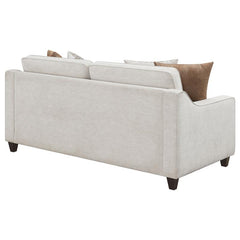 Christine Upholstered Sloped Arm Sofa Beige - 552061