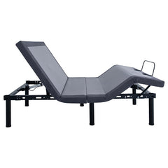 Clara Twin Extra Long Adjustable Bed Base Grey and Black - 350131TL