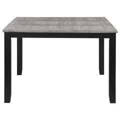 Elodie Counter Height Dining Table with Extension Leaf Grey and Black - 121228