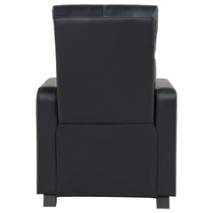 Toohey Upholstered Tufted Recliner Living Room Set Black - 600181-S5A