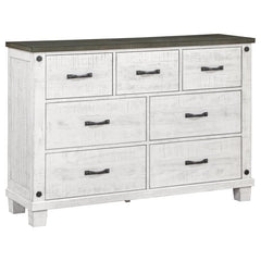 Lilith 4-piece Queen Bedroom Set Distressed White - 224471Q-S4