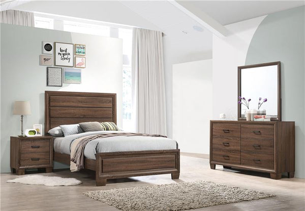 Brandon 4-piece Full Bedroom Set Warm Brown - 205321F-S4