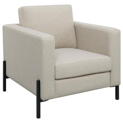Tilly 3-piece Upholstered Track Arm Sofa Set Oatmeal - 509901-S3