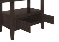 Prentiss Rectangular Counter Height Table with Butterfly Leaf Cappuccino - 193108