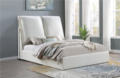 Gwendoline Upholstered Queen Panel Bed White - 306040Q