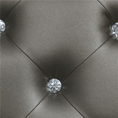 Gunnison Wood Queen LED Panel Bed Silver Metallic - 223211Q