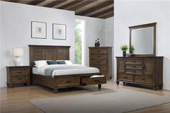Franco 5-piece Queen Bedroom Set Burnished Oak - 200970Q-S5
