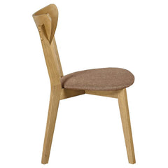 Elowen Dining Side Chair Light Walnut and Brown (Set of 2) - 108442