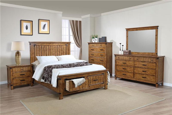 Brenner 5-piece Full Bedroom Set Rustic Honey - 205260F-S5