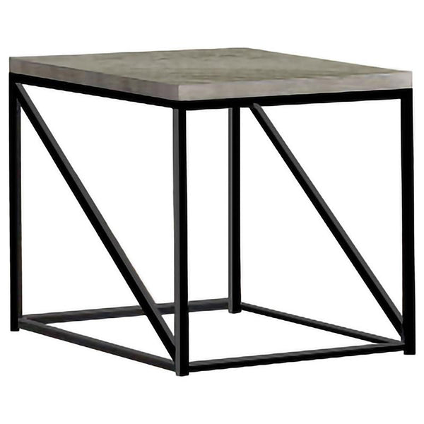 Birdie Square Engineered Wood End Table Sonoma Grey - 705617