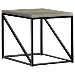 Birdie Square Engineered Wood End Table Sonoma Grey - 705617