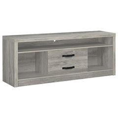 Burke 3-piece 59" TV Entertainment Center Grey Driftwood - 701024-SET