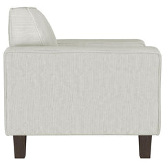 Deerhurst Upholstered Track Arm Tufted Accent Chair Greige - 509649