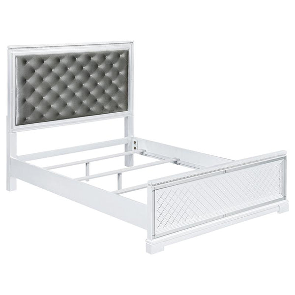 Eleanor 5-piece Eastern King Bedroom Set White - 223561KE-S5