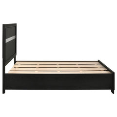 Miranda Wood Full Storage Panel Bed Black - 206361F