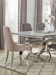 Antoine Upholstered Demi Arm Dining Side Chairs (Set of 2) - 108813