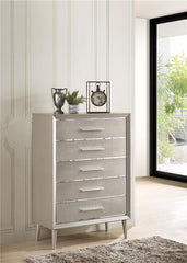 Ramon 5-drawer Bedroom Chest Metallic Sterling - 222705