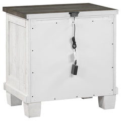 Lilith 5-piece Eastern King Bedroom Set Distressed White - 224471KE-S5