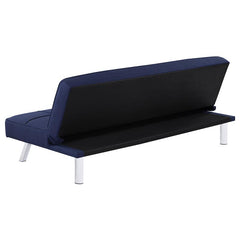Joel Upholstered Tufted Convertible Sofa Bed Blue - 360282