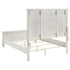 Sandy Beach 4-piece Eastern King Bedroom Set Cream White - 201301KE-S4