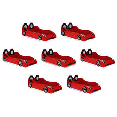 Cruiser Wood Twin LED Car Bed Red - 400479