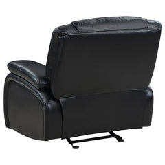Camila Upholstered Glider Recliner Chair Black - 610246