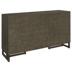 Kelly 3-drawer Storage Dining Sideboard Server Dark Grey - 107965
