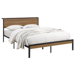Ricky Metal Full Panel Bed Light Oak - 302144F