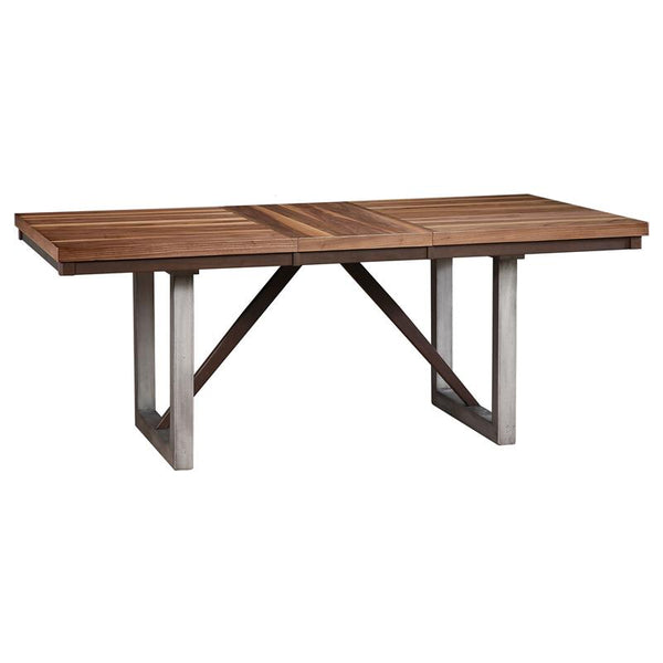 Spring Creek Dining Table with Extension Leaf Natural Walnut - 106581