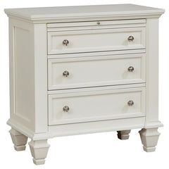Sandy Beach 5-piece Queen Bedroom Set Cream White - 201309Q-S5