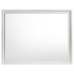 Miranda Rectangular Dresser Mirror White - 205114