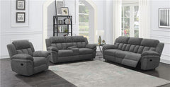 Bahrain Upholstered Motion Sofa Charcoal - 609541