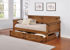 Oakdale Wood Storage Trundle Rustic Honey - 300676
