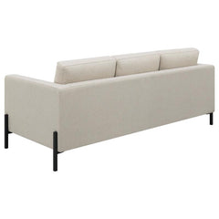 Tilly 2-piece Upholstered Track Arm Sofa Set Oatmeal - 509901-S2