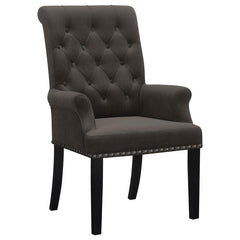 Alana Upholstered Tufted Arm Chair with Nailhead Trim - 115173