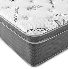 Sommet 13" Queen Bamboo Euro Top Memory Foam Hybrid Mattress - 350363Q